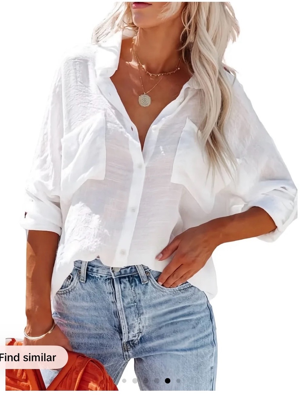 Breezy Lane Long-Sleeve Shirt Cover-Up, women’s size large white BNWT